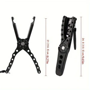 New Material Portable Black and Green Multi-function Buckle Serrated Strong Fishing Tool Clip Fish Pliers