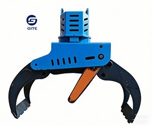 GITE Forestry Small Timber Log Cutting Machine Chain Saw Excavator Grapple Tree Cutter Motor GT-TS300 Construction Use