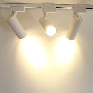 Lamp Spot Led 220v Ceiling Cob Rail Spotlight Adjustable Lighting Focus 360 High Quality 30w Supplier Commercial Track Light