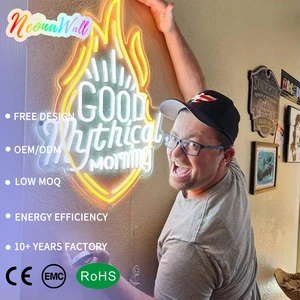 Neonawall Custom Business LED Neon Sign, Professional Logo Light for Store, Bar, Salon, Gym, Restaurant & Office Decor