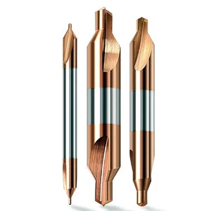 High-Precision Tungsten Carbide Double End Center Drill Bit 60° for Steel & Aluminum