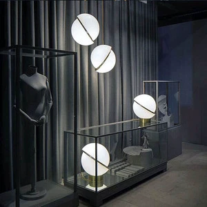 Luxury Nordic Wholesale Decorative Ball Chandeliers Long Square Oval Hotel Villa Home Bed Side Bedroom Led Pendant Light Middle