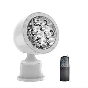 Foyo 12V LED Searchlight 50M Remote Control 340 Degree Rotate Spotlight for Boat Marine Navigation Lights