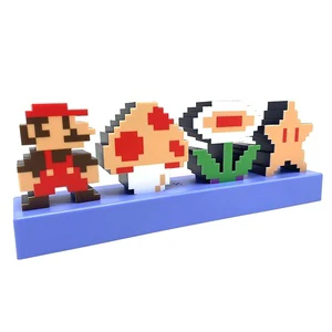 Super Brothers Music Rhythm Voice-Controlled USB Night Light Sound-Activated Color-Changing Plug-in & Battery-Powered