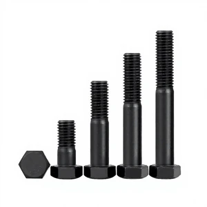 Alloy Steel DIN931 Hex Bolts 12.9 Grade Half Thread Black Oxide Coated Fasteners