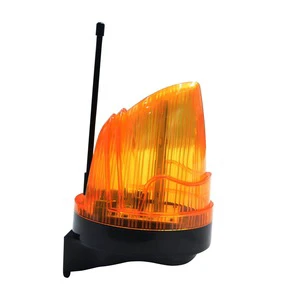 DC/AC 12-240V Waterproof Yellow+Red LED Warning Lights with 3D Model Design and Flashing Alarm for Access Control Products