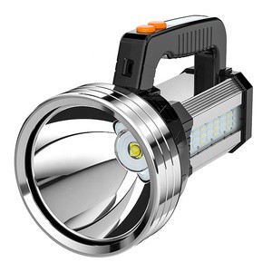 Led Hand Held Search Light Powerful Outdoor Lighting Long Waterproof Rechargeable Searchlight Flashlight