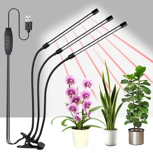 Factory Price 10w 20w 30w 40w Clip 10watt Full Spectrum Complete Led Red Plant Horticulture Fohse Grow Lamp Light For Orchid