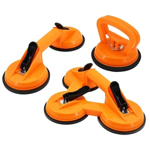 Single/Double/Three Claws Thickeneded Plastic Manual Suction Cup for Vacuum Suction Pad for Ceiling Marble Floor Tile Glass Wood