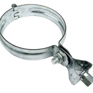 Galvanized Metal Hanger Pipe Clamp for Suspension Installation Easily Connects to Screw Rod
