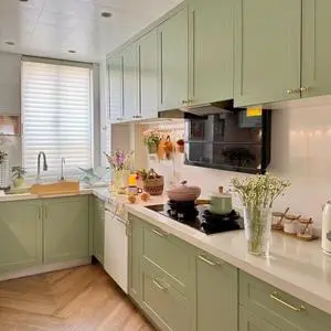 CBMmart Modern High Quality Solid Wood Complete Sets Wholesale For Small Room Usa Mini Kitchen Cabinet