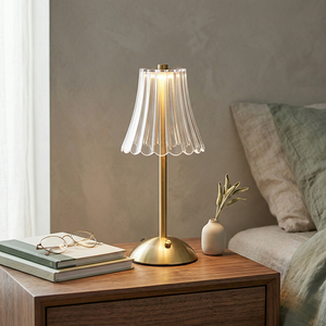 Speaker Cordless Led Desk Lamp Rechargeable Touch Dimming Portable Table Lamp