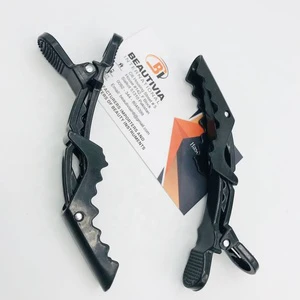 Alligator Hairdressing Clamps Sustainable Strong Hold Nylon Crocodile Barrette & Claw Clip for Salon Hair Section Plastic Clips