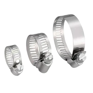 Industrial Metal Wire Stainless Steel Universal Worm Drive Clamp Mini Quick Release Hose Clamp with Metric Measurement System
