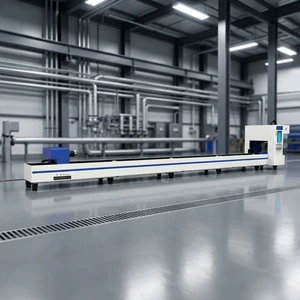 High-Efficiency Small Double Card Automatic Straight Cutting Fiber Laser Tube Cutting Machine Water Cooling Metal Pipes AI