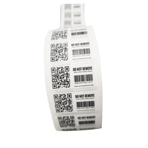 4x6 Shipping Labels of Customized QR FBA Bar Code Label Sticker Paper Synthetic Packaging Label With Serial Number