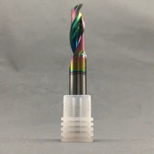 Grewin Tools-CNC Carbide Endmill Single Flute Milling Cutter with DLC Coating OEM Available 45 Helix for Aluminum