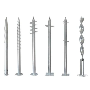 600MM 800MM 1.2M 1.6M 1.8M 2.0M 2.5M 3.0M Customized Length Screw Anchor Galvanized Screw Pile Foundation Steel Helical Piles