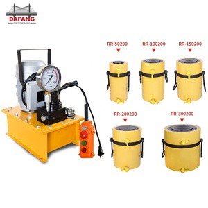 Synchronous System 20T 100 150 200 Ton Hydraulic Ram Cylinder Double Acting Hydraulic Pump 250T 300T 50T Lifting Jack for Bridge