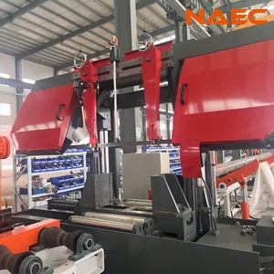 Automatic CNC Pipe Band Saw Cutting Machine | High-Speed Hydraulic Metal Cutter for 2''-24'' Carbon Steel Pipes