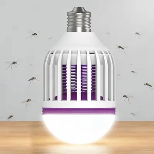 For Electrical Solid ABS LED Bug Zapper Bulb Mosquito Killer with Built-in Light for Indoor Flying Insect Control