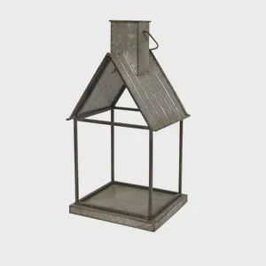 Antique Kerosene Lamp Vintage Hut Shaped Galvanized Metal Lantern Decoration Hanging Camping Lighting Usage