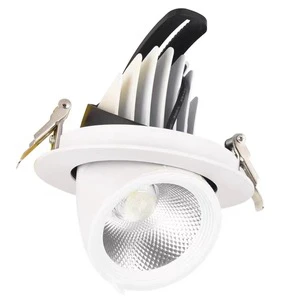 10W 20W 30W 40W COB Downlight Black/White Shell Model AC85-265V High Quality Downlight 360 Degree Left and Right Adjustment