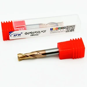 High Quality 2 Flutes HRC 56 Carbide End Mills Cutting Tools Woodworking Milling Cutter for Milling Machining