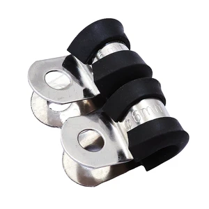 Heavy Duty P-Style Clamps for Hydraulic Hoses Thick Steel Band (Temperature Resistant