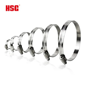 American 8-160MM Stainless Steel Tube Fixing Bracket Bridge Gas Oil Hose Clamp Water Pipe Clamp and Pipes Pipe Metal Clamps