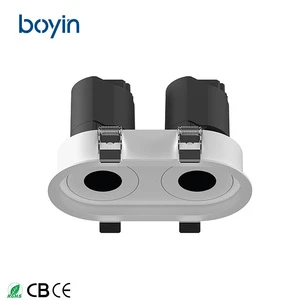 Factory Price 2*10/12w 177.5*88mm COB IP20 Down Downlight Spot Lights Mini Anti Glare Led Ceiling Light Recessed Downlights 12w