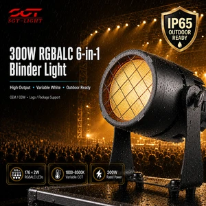 Mini 300W RGBWAL 6in1 IP65 Waterproof 300 Led Blinder IP65 Outdoor Light Infinite Splicing Blinder for Music Shows