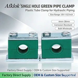Plastic Hydraulic Heavy Duty Pipe Clamp Fast for Industry Pipeline Steel Zinc Finish OEM Supported Pipe Clamps