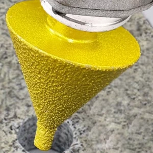 M14 Diamond Dry Vacuum Brazed Beveling Chamfer Drill Bit for Stone Granite Marble Porcelain