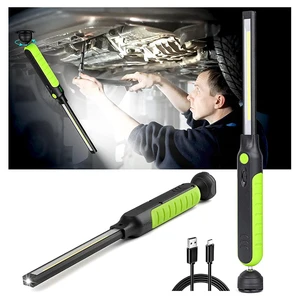 Rechargeable Work Light Mechanic Light High Lumen with Hanging Hook 360 Degree Rotate Magnetic Flashlight