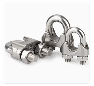 Heavy Duty Stainless Steel Hot Dip Galvanized Custom Size Wire Rope Clamp Clamp