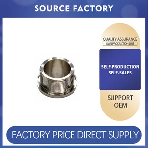 Custom CNC Machined Brass Male/Female Threaded Bushing with Flange Precision Machined Parts IP65 Rated OEM
