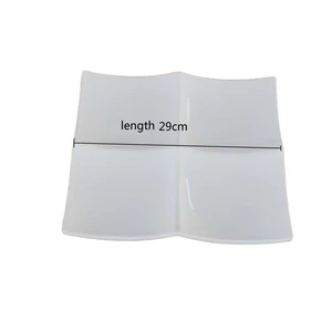Square Shape Four Part Melamine Food Plate Melamine Dinner Set