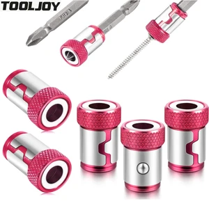 Screwdriver Magnetic Ring 1/4'' Universal Screw Driver Head Magnetic Ring for 6.35mm Strong Magnetizer Drill Bit Magnetic Ring