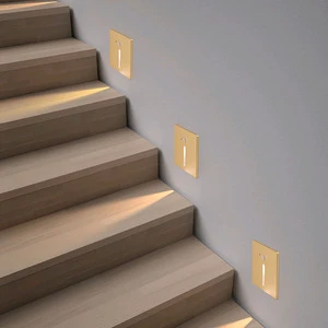 Outdoor Indoor Led IP65 Waterproof Foot Step Staircase Wall Lamp for Home Hotel Motion Sensor Stair Light