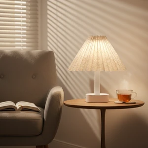 Modern USB Portable LED Desk Lamp Dimmable Multifunctional Table Light For Reading For Bedroom Living Room Bedside Study-White