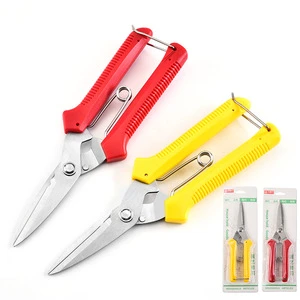 Garden Tools Pruning Shears Scissors for Bonsai Garden Use Metal Blade TJ113 Model Cross Stitch U-shaped Spring Portable Branch