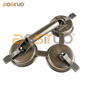 Three Claws Glass Suction Cup Handle Tool Metal Sucker for Glass