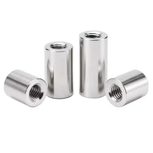 5pcs 304 Stainless Steel Cylindrical Nut Anti-corrosion Anti-rust Round Extended Nut M4 6*8 M4 6*10 M4 6*12 M4 6*14 M4 6*15