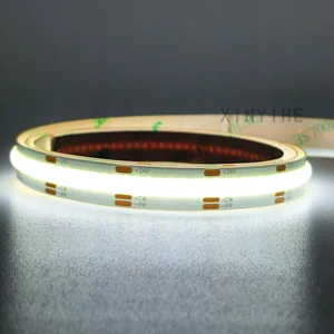 Flexible High Density Kitchen Cabinet Backlight IP20 Rated 6000K CCT COB LED Strip Light with Dimmable Function