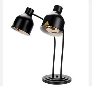 Commercial Metal Food Warmer Lamp Electric Double Heating Catering Warming Fried Cafeteria Buffet Parties Table Lamp