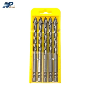 Naipu 6mm Cross Head Multifunction Tile And Glass Drill Bit For Glass Ceramic Tile Porcelain Drilling Durable Carbide Steel