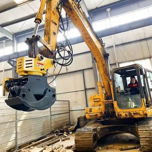 Customized Excavator Tree Cutter Hydraulic Saw Clamp Tree Felling Tree Cutting Machine Grapple Saw