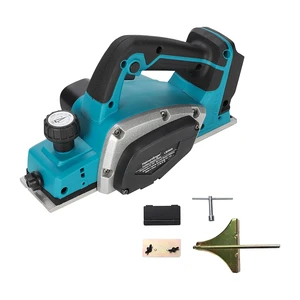 Industrial Rechargeable Lithium Ion Battery Adjustable Cordless Electric Hand Planer Brushless Motor LED Indicator for Wood