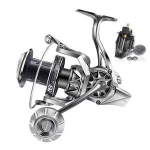 8000-12000-16000 Powerful Saltwater Fishing Reel Alloy Spool Steel Bearing Alloy Gear Metal Arm Surf Fishing Spinning Reel
